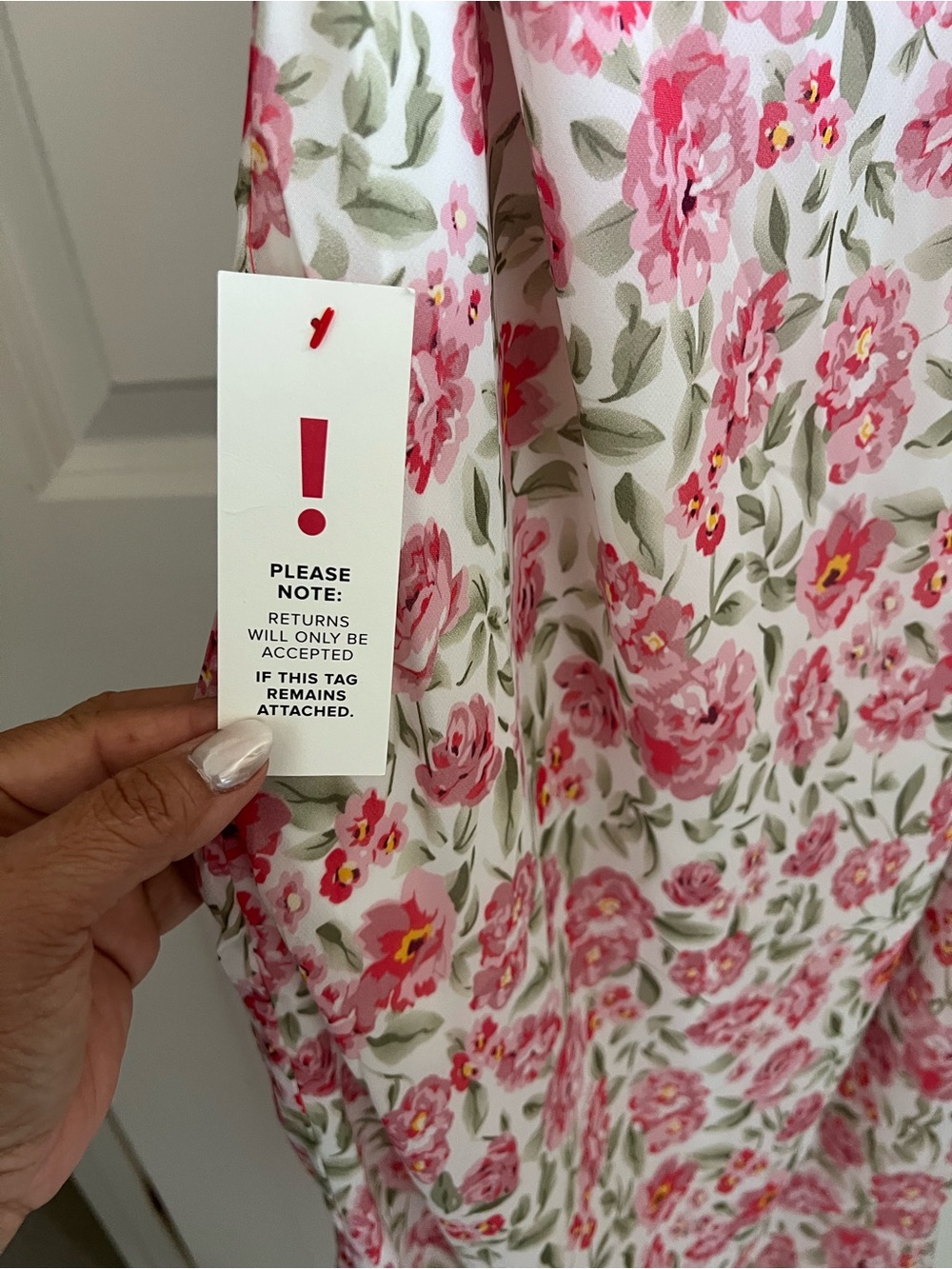 Bardot Pink & Green Floral Dress - Picture 2 of 9